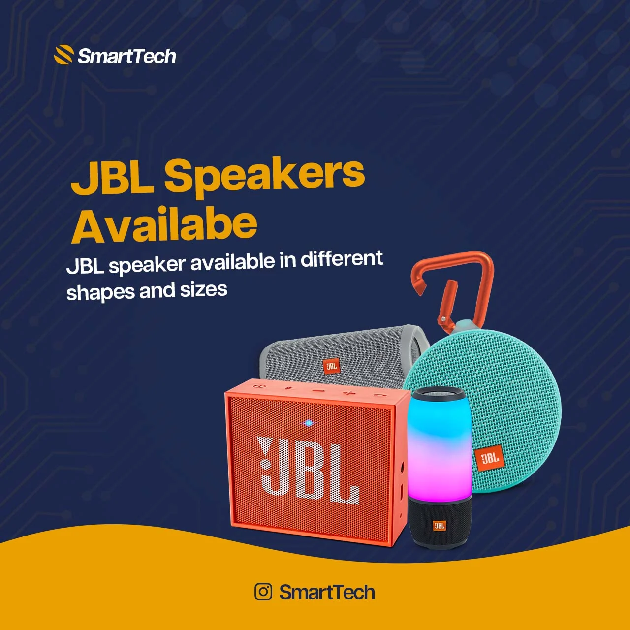 Smart Tech speaker product campaign